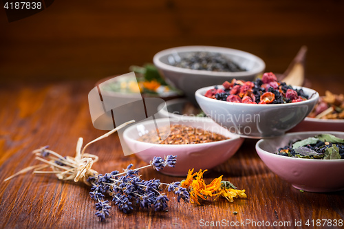 Image of Assortment of herbal and fruit tea