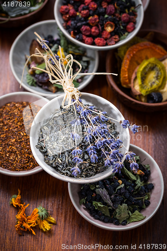 Image of Assortment of herbal and fruit tea