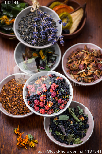 Image of Assortment of herbal and fruit tea