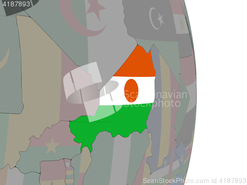 Image of Niger with its flag