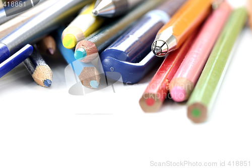 Image of Close-up pencil.