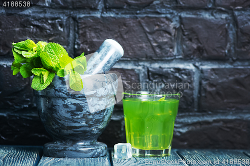 Image of mint drink