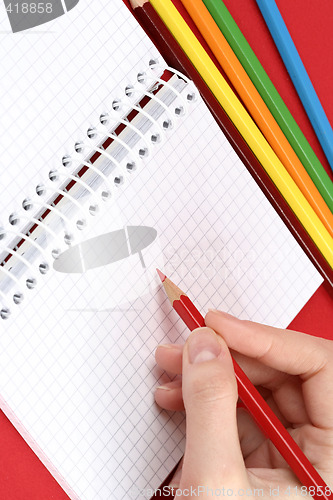 Image of Pencil and agenda