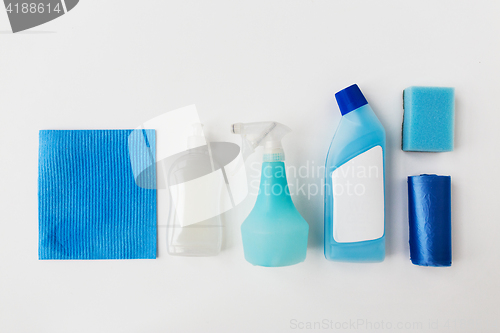 Image of cleaning stuff on white background