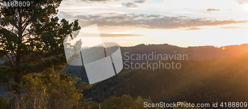 Image of Beauty dawn in the mountains