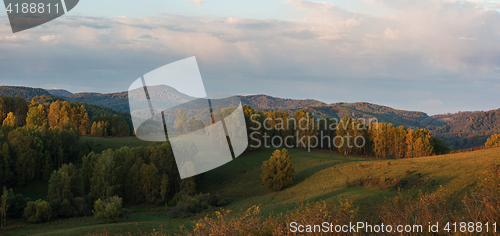 Image of Beauty dawn in the mountains