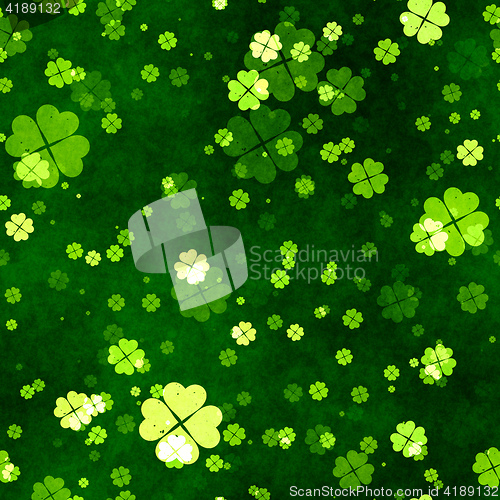 Image of a grunge seamless clover texture