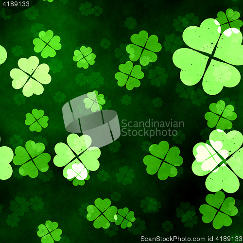 Image of a grunge seamless clover texture