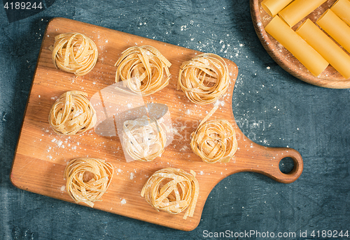 Image of The dry Italian pasta