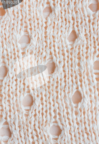 Image of close up of knitted item