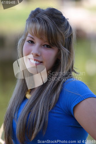 Image of Pretty Teenage Girl Close Up