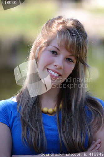 Image of Pretty Teenage Girl Close Up