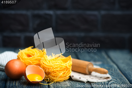 Image of raw noodle