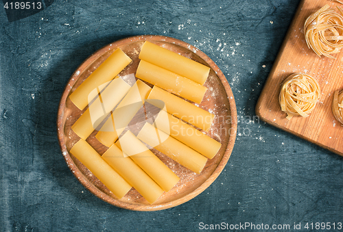 Image of The dry Italian pasta