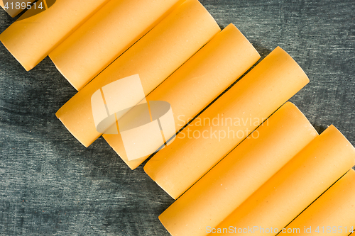 Image of The dry Italian pasta