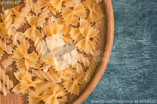Image of The dry Italian pasta
