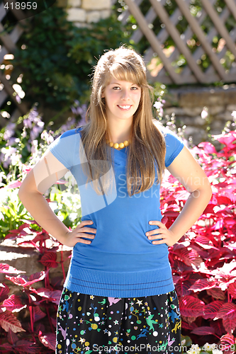 Image of Teenage Girl Hands on Hips