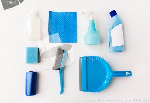 Image of cleaning stuff on white background