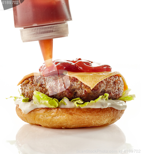 Image of Preparation of burger