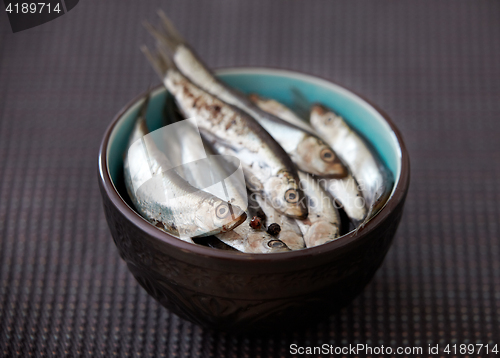 Image of bowl of salted herring