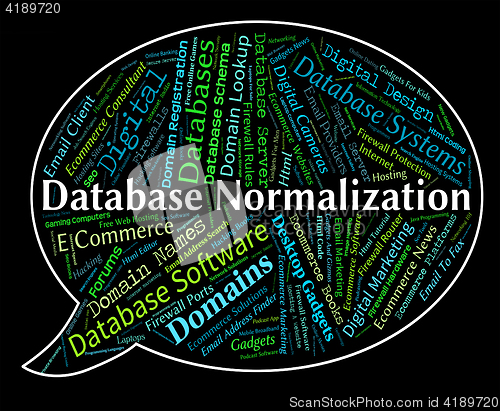 Image of Database Normalization Represents Computing Standardise And Norm