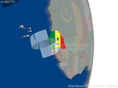 Image of Senegal with its flag