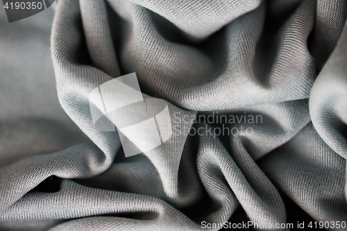Image of close up of gray textile or fabric background