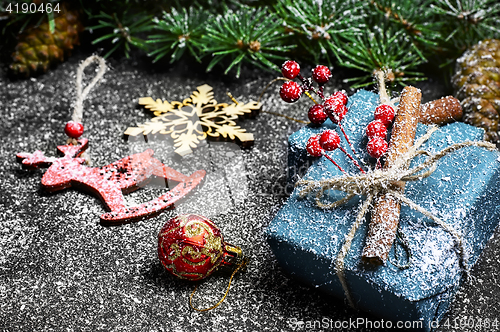 Image of Boxes with Christmas gifts