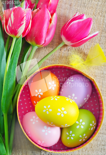 Image of easter eggs