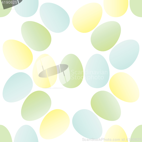 Image of Seamless pattern of Easter eggs