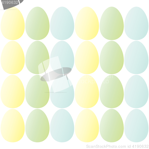 Image of Pattern of Easter eggs