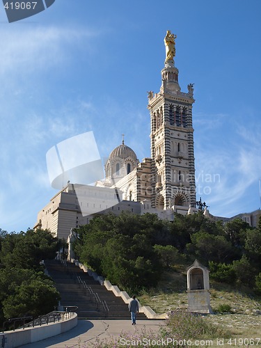 Image of Marseille cathedral Notre-Dame de la Garde