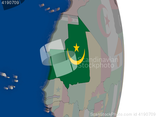 Image of Mauritania with its flag
