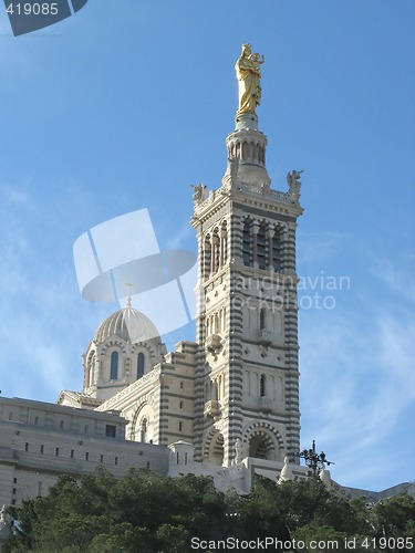 Image of Marseille cathedral of Notre-Dame de la Garde