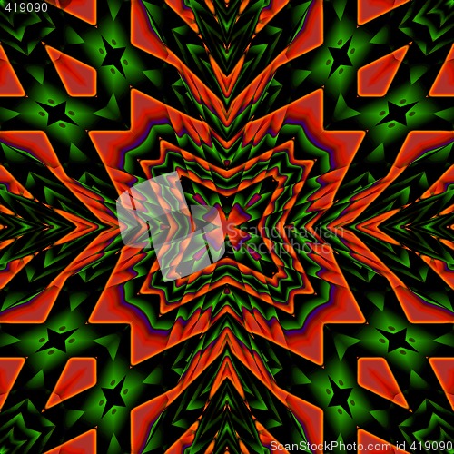 Image of red and green abstract pattern