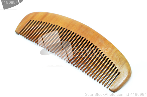 Image of Wood comb isolated