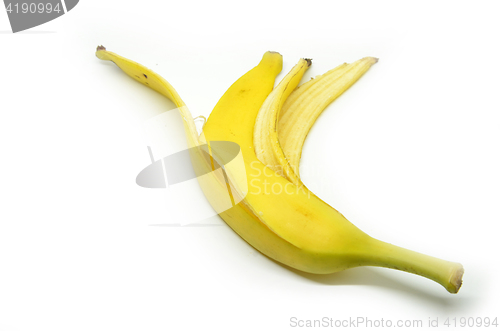 Image of Peeled banana skin