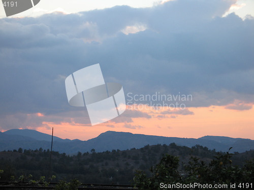 Image of Cloudy mountains. Cyprus