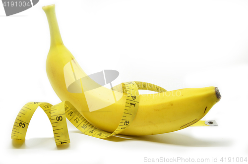 Image of Banana with tape measure