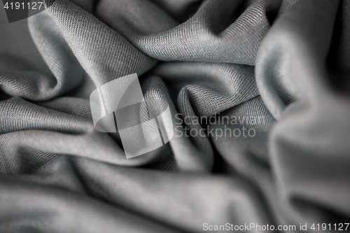 Image of close up of gray textile or fabric background