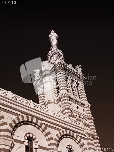 Image of Marseille cathedral of Notre-Dame de la Garde