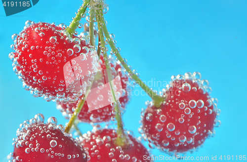 Image of Cherry and bubbles 