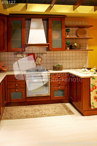 Image of Country wooden kitchen