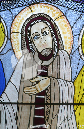 Image of Jesus, stained glass