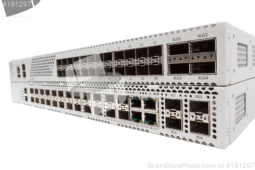 Image of Gigabit Ethernet switch with SFP slot