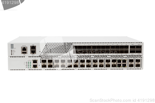 Image of Gigabit Ethernet switch with SFP slot