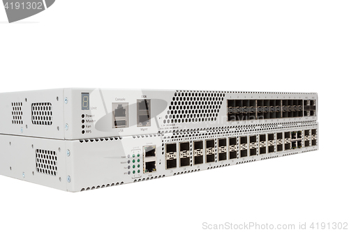 Image of Gigabit Ethernet switch with SFP slot