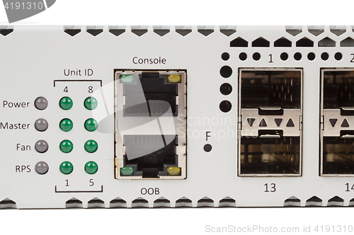 Image of Gigabit Ethernet switch with SFP slot