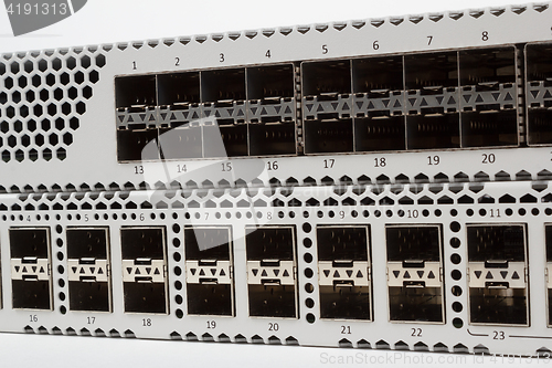 Image of Gigabit Ethernet switch with SFP slot