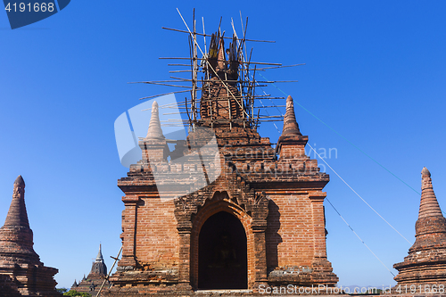 Image of Bagan buddha tower at day